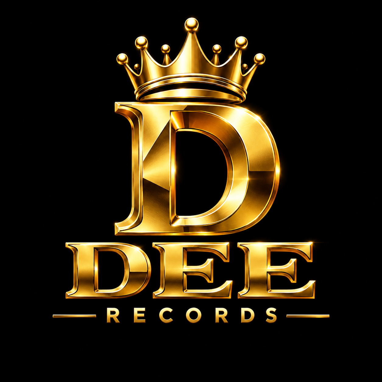 DEE RECORDS crowned D logo